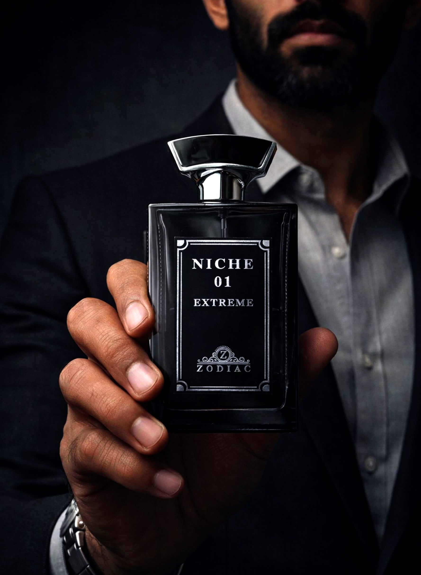 Zodiac Niche 01 Eau De Perfume 100ml | Luxury Men’s Perfume with Fruity, Leather, Smoky & Woody Notes | Long Lasting Signature Fragrance