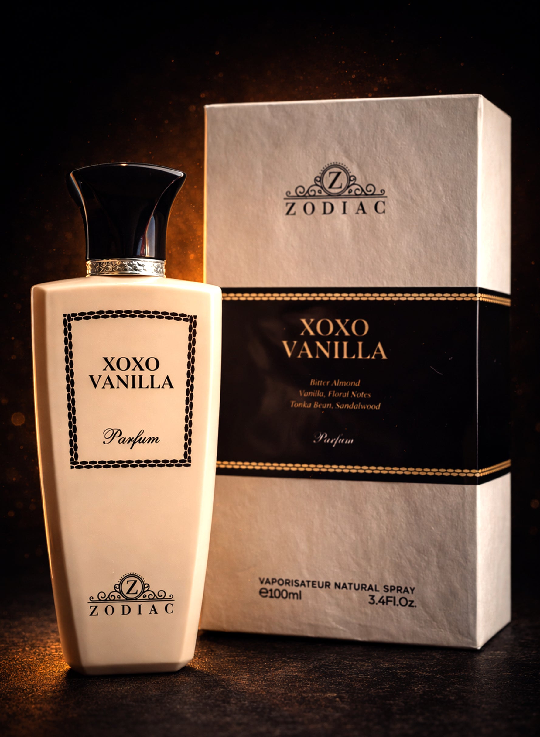 Zodiac Xoxo Vanilla Perfume 100ml | Luxury Women’s Perfume with Bitter Almond, Vanilla, Tonka Bean & Sandalwood | Long Lasting Women’s Fragrance