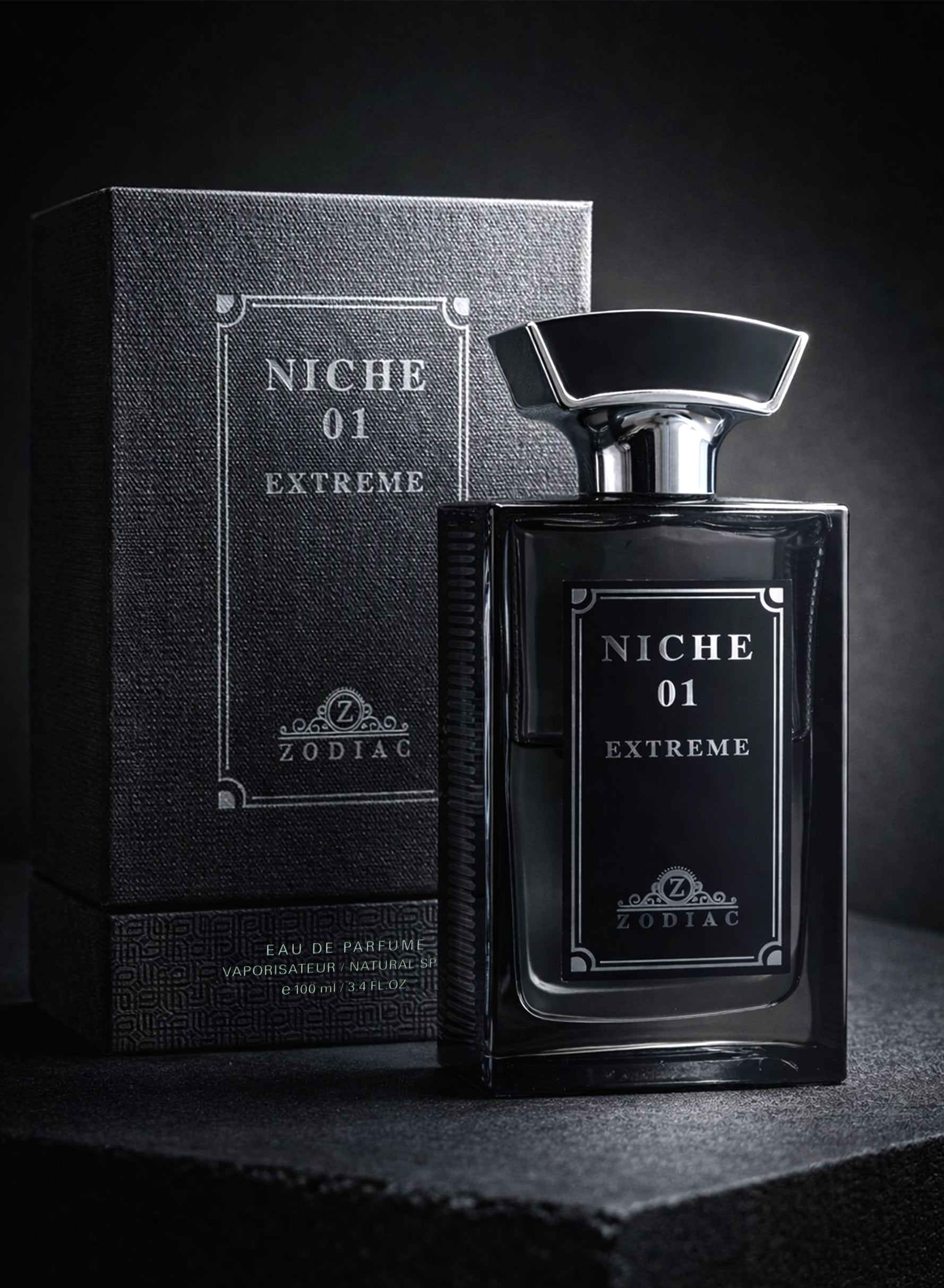 Zodiac Niche 01 Eau De Perfume 100ml | Luxury Men’s Perfume with Fruity, Leather, Smoky & Woody Notes | Long Lasting Signature Fragrance