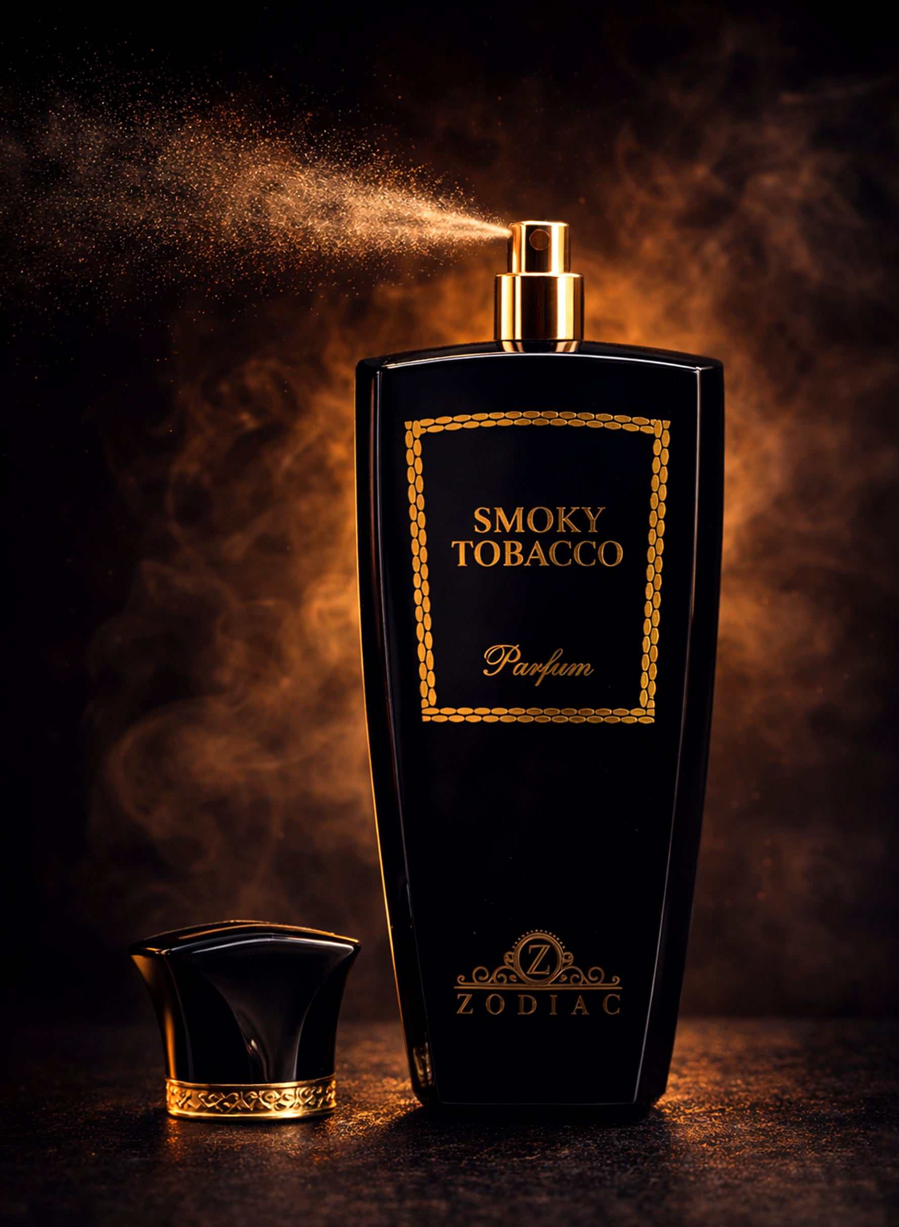 Zodiac Smoky Tobacco Perfume 100ml | Luxury Men’s Perfume with Leather, Oud, Amber & Vetiver | Long Lasting Men’s Signature Fragrance