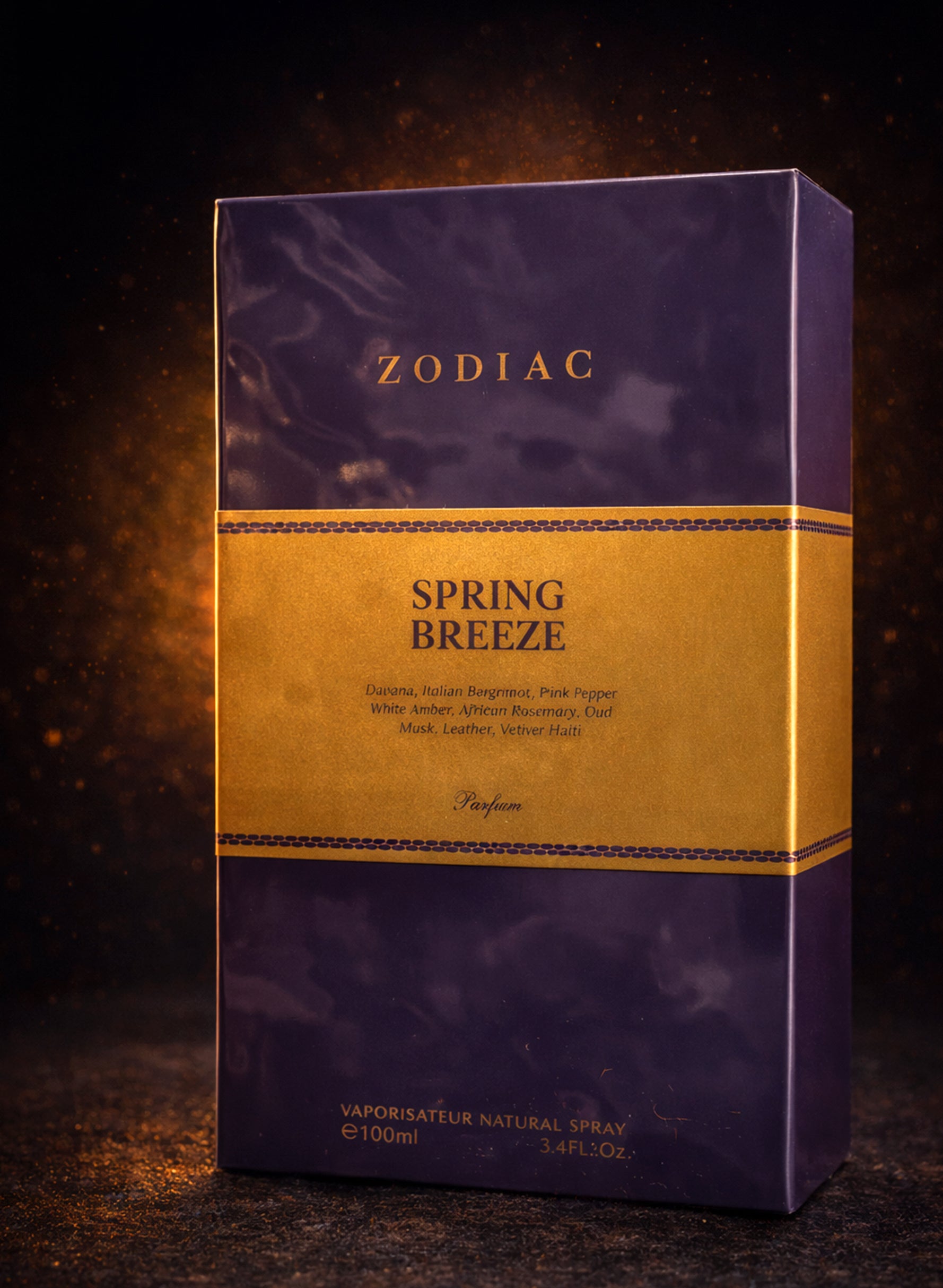 Zodiac Spring Breez Eau De Perfume 100ml | Long Lasting Unisex Perfume with Davana, Vetiver Haiti & Leather Notes | Best Eau De Perfume 100ml for Everyday Wear